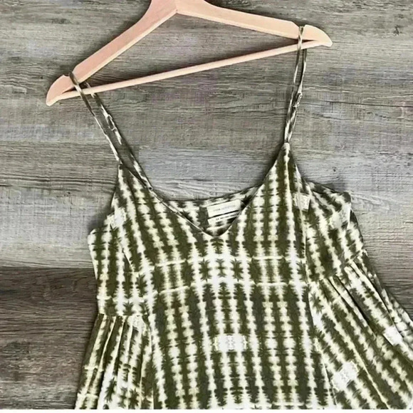 Urban Outfitters Tangerine Mini Frock Dress Size S Swing Lightweight Green - Picture 8 of 8